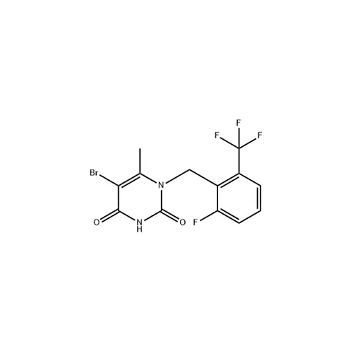 5-Bromo-1-(2-fluoro-6-trifluoromethyl-benzyl)-6-methyl-1H-pyrimidine-2,4-dione (830346-48-0)