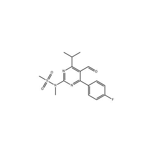 N-(4-(4-fluorophenyl)-5-formyl-6-isopropylpyrimidin-2-yl)-N-methyl-methanesulfonamide (147118-37-4)