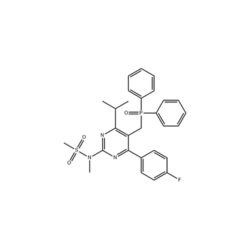 N-(5-((diphenylphosphoryl)methyl)-4-(4-fluorophenyl)-6-isopropylpyrimidin-2-yl)-N-methylmethanesulfonamide (289042-10-0)